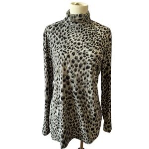 J. MCLAUGHLIN NORA TOP L TURTLENECK LIGHTWEIGHT STRETCHY LAYER UP OFFICE SPORTY